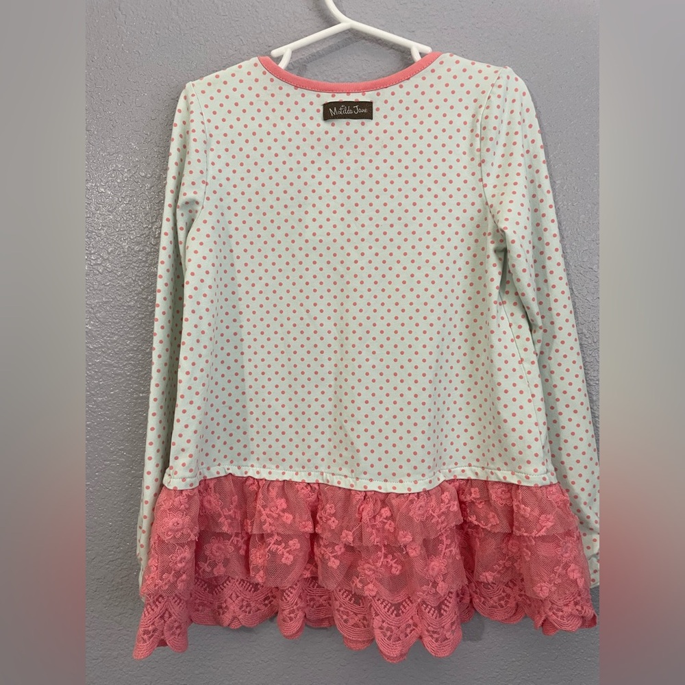 Matilda Jane Jump Rope Tunic Ruffle Top Size 6 - Picture 3 of 5